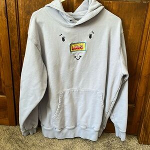 Unisex Teddy Fresh Purple LOVE Hoodie! No drawstrings! Size XL